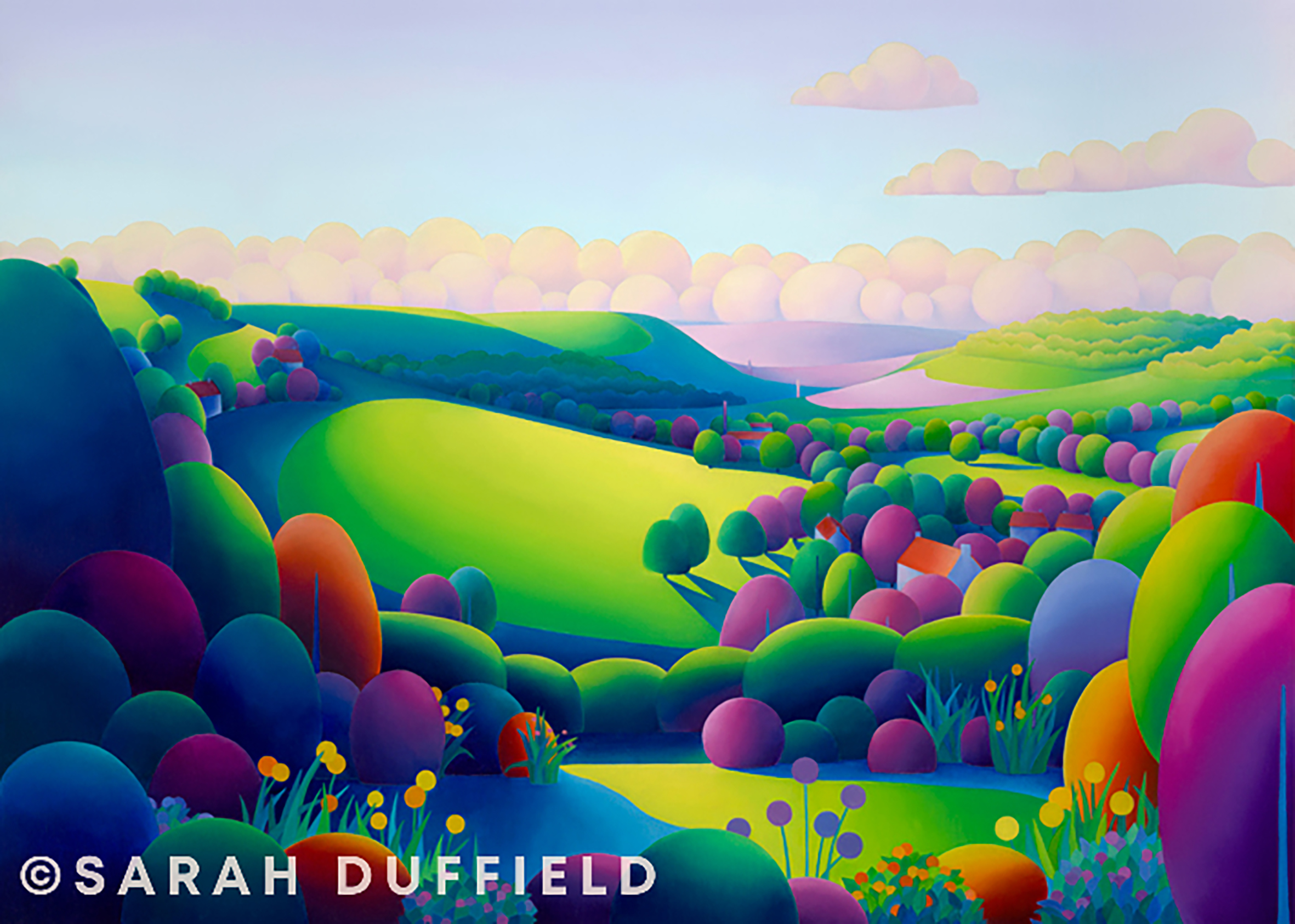 THE SWIRLING COLOURS OF SARAH DUFFIELD